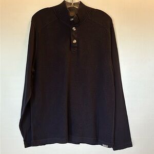 Eddie Bauer Men's Blue Cotton/Nylon Pullover Sweater Size L